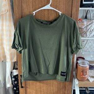 Calvin Klein army green top size medium